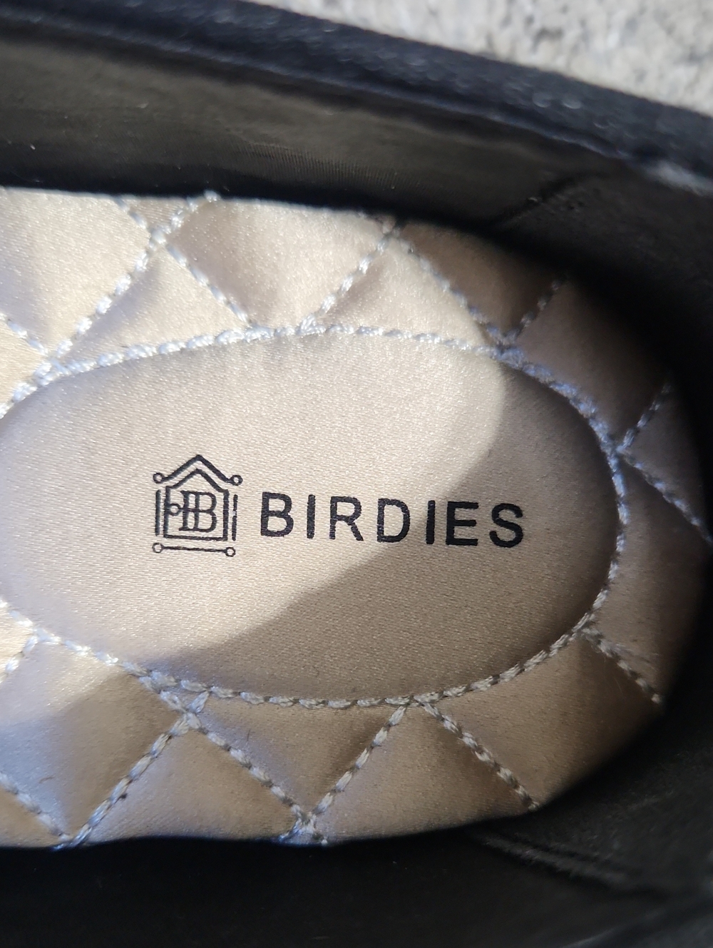 Birdies Starling Velvet Black Flats Smoking Slippers/Flats Size 8 - Picture 6 of 12